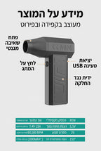 Ustrel AirJet — מפוח אוויר חשמלי לניקוי מחשבים